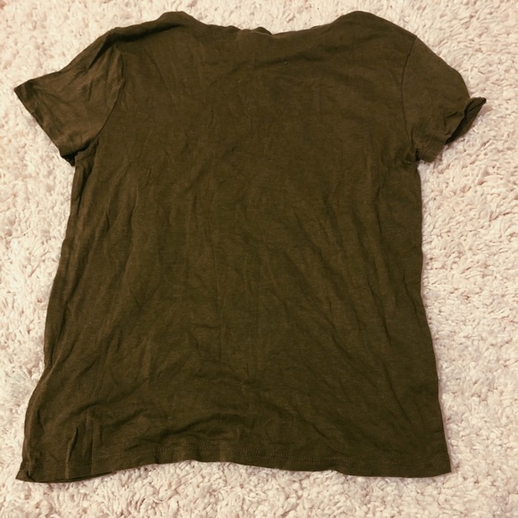 h&m green with black heart patch tee shirt - Picture 2 of 2